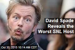 David Spade Reveals the Worst SNL Host