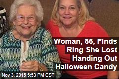 No Trick: Elderly Woman&#39;s Missing Ring Found