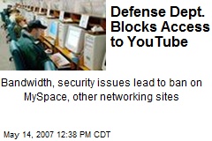 Defense Dept. Blocks Access to YouTube