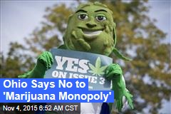 Ohio Says No to &#39;Marijuana Monopoly&#39;