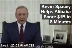 Kevin Spacey Helps Alibaba Score $1B in 8 Minutes