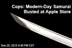 Cops: Modern-Day Samurai Busted at Apple Store