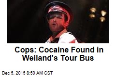 Cops: Cocaine Found in Weiland&#39;s Tour Bus