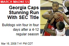 Georgia Caps Stunning Run With SEC Title