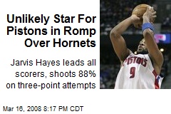 Unlikely Star For Pistons in Romp Over Hornets