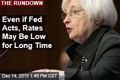Even if Fed Acts, Rates May Be Low for Long Time