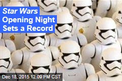 Star Wars Opening Night Sets a Record