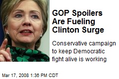 GOP Spoilers Are Fueling Clinton Surge