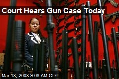Court Hears Gun Case Today