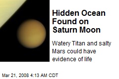 Hidden Ocean Found on Saturn Moon