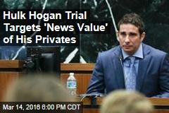 Hulk Hogan Trial Targets &#39;News Value&#39; of His Privates