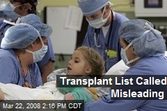 Transplant List Called Misleading