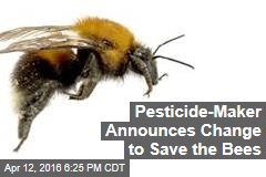 Pesticide-Maker Announces Change to Save the Bees