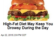 High-Fat Diet May Keep You Drowsy During the Day