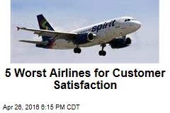 5 Worst Airlines for Customer Satisfaction