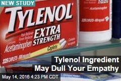 Possible New Tylenol Warning: &#39;May Cause a Lack of Empathy&#39;