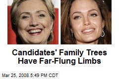 Candidates' Family Trees Have Far-Flung Limbs