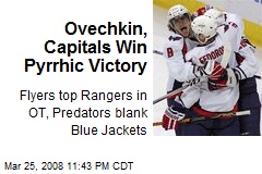 Ovechkin, Capitals Win Pyrrhic Victory