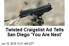 Craigslist Ad Threatens San Diego Massacre