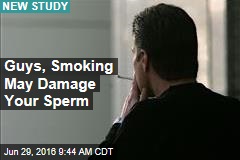 Guys, Smoking May Damage Your Sperm