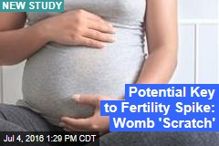Potential Key to Fertility Spike: Womb &#39;Scratch&#39;