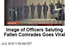 Image of Officers Saluting Fallen Comrades Goes Viral