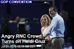 Angry RNC Crowd Turns on Heidi Cruz