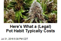 Here&#39;s What a (Legal) Pot Habit Typically Costs