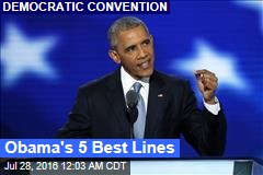 Obama&#39;s 5 Best Lines