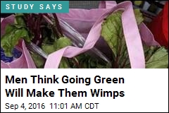 Men Think Going Green Will Make Them Wimps