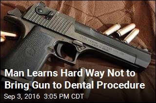 Dental Patient Thinks Gun Is Phone, Shoots Self