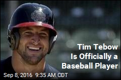 Tim Tebow Is Officially a Baseball Player
