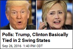 Polls: Trump, Clinton Basically Tied in 2 Swing States