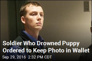 Judge: Soldier Must Keep Photo in Wallet of Puppy He Drowned
