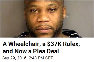 Wheelchair Thief Pleads Guilty to $37K Rolex Robbery