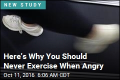 Exercising When Angry Triples Heart Attack RIsk