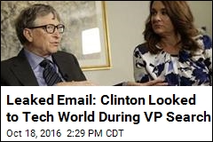 Clinton Campaign Considered Bill Gates, Tim Cook for VP