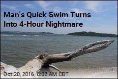 Man&#39;s Quick Swim Turns Into 4-Hour Nightmare