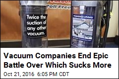 Vacuum Companies End Epic Battle Over Which Sucks More