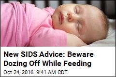 New SIDS Advice: Beware Dozing Off While Feeding