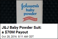 J&amp;J to Cough Up $70M in Baby Powder Lawsuit
