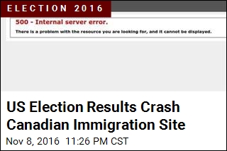Americans May Have Crashed Canadian Immigration Site