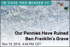 Ben Franklin&#39;s Gravestone Needs Your Pennies