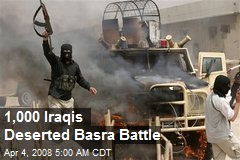 1,000 Iraqis Deserted Basra Battle