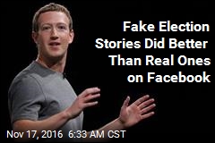 Fake Election Stories Did Better Than Real Ones on Facebook
