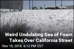 Foam Spill Turns California Into Winter Wonderland