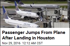 Woman Jumps From Plane at Houston Airport