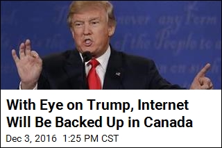 With Eye on Trump, Internet Will Be Backed Up in Canada