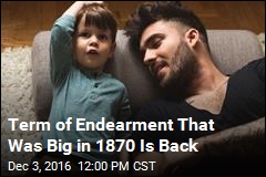 Term of Endearment That Was Big in 1870 Is Back