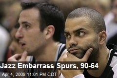 Jazz Embarrass Spurs, 90-64